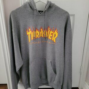 Grey Thrasher Magazine Pullover Hoodie